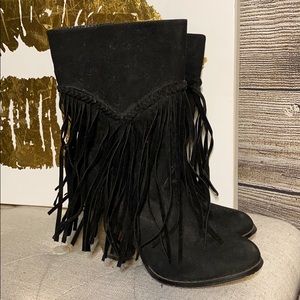 🖤Black Fringe Boots🖤